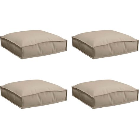 Coussin pour assise de palette 4 pcs,Coussins d'extérieur Taupe 40 x 40 x 8 cm CFW746693 (1/5)