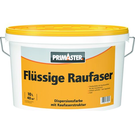Primaster Flüssige Raufaser 10 L weiß matt