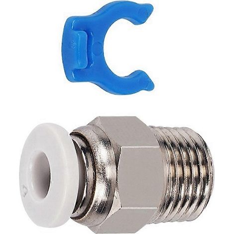 Lot de 3 connecteurs pneumatiques JP4-01 droits à raccord rapide pour imprimante 3D, compatibles avec les extrudeuses V6 et les filetages M10. (1/5)