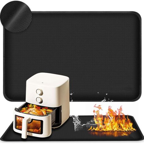 Tapis résistant à la chaleur 40x60 cm – Silicone ignifuge – Antidérapant et imperméable – Protection pour friteuse à air et micro-ondes (1/5)