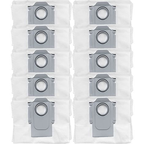 Lot de 10 sacs à poussière pour aspirateur robot Roborock S7 S8 Q7 Q8 Q5, sacs de remplacement anti-poussière (1/5)