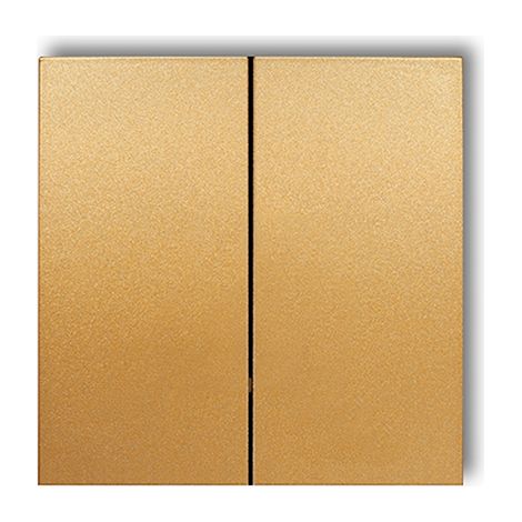 Productos complementarios Karlik dorados. Teclas dobles para interruptores Deco, Icon y Mini (juego de dos) 29DKL-2