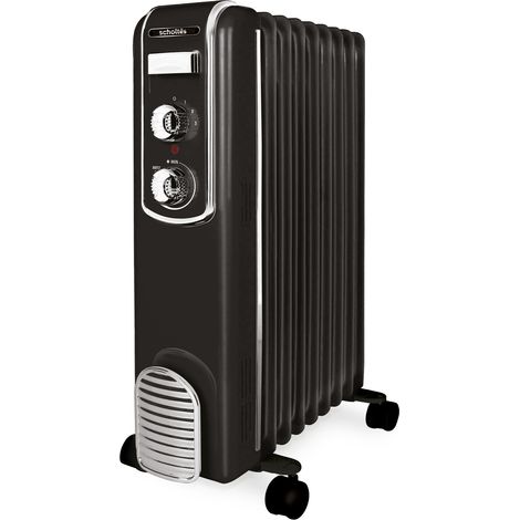 Radiador de aceite negro de 2000 W - SCHV709N - Scholtes -