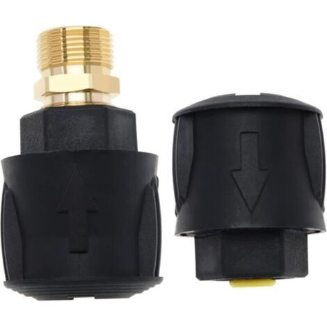 – Raccord rapide haute pression Karcher K2-K7 – Adaptateur tuyau en aluminium et plastique – Installation rapide sans fuite d'eau