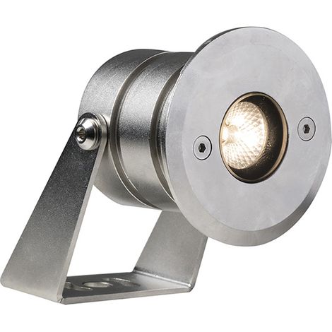 Proiettore LED SWITCH.1 Orientabile 3W 3000K IP68 IK07 in Acciaio Inox AISI316 - Rossini Illuminazione Esterna Professionale
