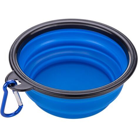 PrimeMatik - Faltbare Gummischale 350 ml blau (1/5)