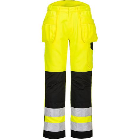 Pantalones de A.V Holster PW2 bolsillos multi-uso de pistolera y para rodilleras PW242 41 pulgadas Amarillo / Negro
