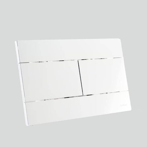 Plaque de déclenchement chromée brillante pour Bâti-support Regiplast