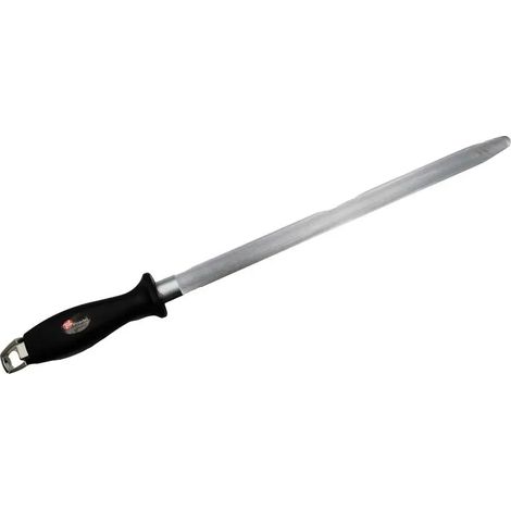 Fusil aiguiseur de couteau lame inox diamant mèche ovale 28cm (1/5)