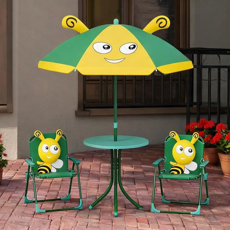 Ensemble table et chaises enfant dunkelgrün 49,5 x 49,5 x 50 cm (1/5)