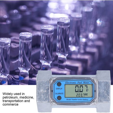 Débitmètre à Turbine électronique numérique carburant liquide eau gazole débitmètre 2in 2.3V-3.3V LLW-50