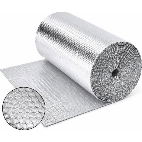 Isolant thermique rouleau - SANS MARQUE - 0,6x10 m 4 mm - Film aluminisé double face - Renvoie 96% chaleur (1/5)