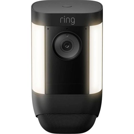 Ring Spotlight Cam Pro Cableada Negra 1080p Seguridad Doméstica
