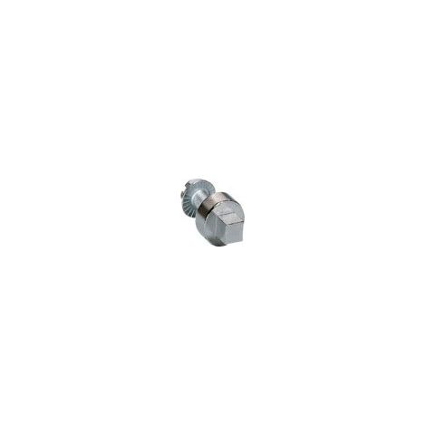 Serrure carré mâle 7mm chromée + clé IP5-6 pour coffret vega D et univers HAGER FZ503 (1/2)