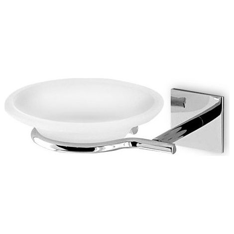 Porta sapone da bagno da incollo linea desire in ottone cromato - accessori bagno