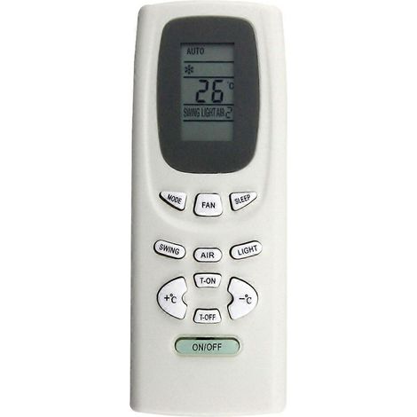 Télécommande de remplacement Y512F2 pour climatiseur Gree Y512F, Y512FA, Y512F2 et Y512N (1/5)