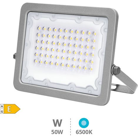 Proyector aluminio LED 50W 6500K IP65 Gris (1/4)