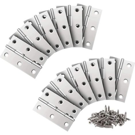 24 Pièces Charnière Inox,66MM Paumelles de Porte,Charniere PianoPour La Maison Meubles Matériel Armoire Garde Porte Tiroir (1/4)