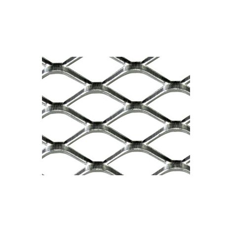 Grille racing aluminium 1 x 125 x 25 cm – Design diamant 16 x 8 mm – Montage pare-chocs et capot – Améliore le flux d'air moteur – Autostyle