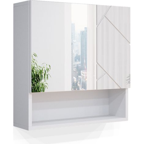 Armoire de toilette Irma, Blanc, 54 x 55 cm, Vicco