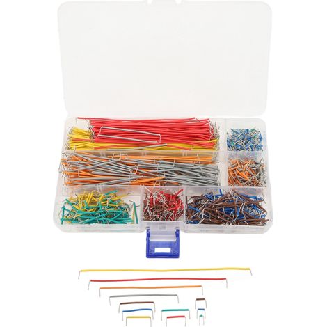 Cable De Conexion Para Protoboard - 840 Unidades - 14 Longitudes Diferentes - Caja De Almacenamiento Incluida (1/5)