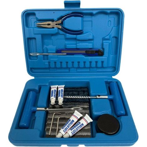 Kit reparación neumáticos Satra ROCKFORCE 45 piezas materiales calidad (1/3)