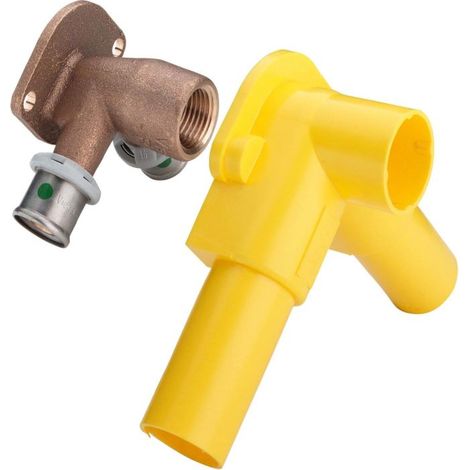 Viega Panneau double paroi Sanfix-P 303648 laiton rouge, 16mmxRp 2000 / 2, SC-Contur