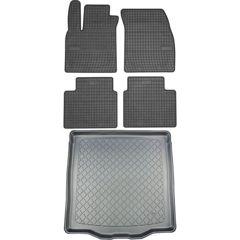 Juego de alfombrillas de goma para coche y alfombrilla para maletero para Ford Focus IV Sedán desde septiembre de 2018.