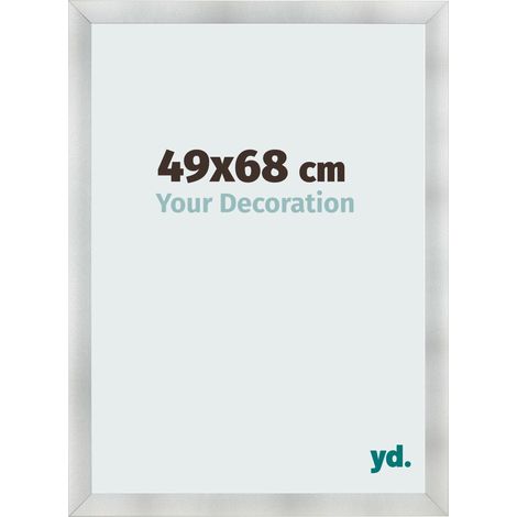 yd. - Cadre photo 49x68 - Aluminium Brosse - MDF - Pisa (1/5)