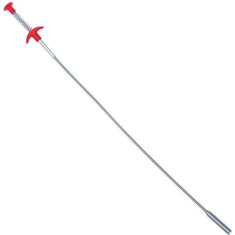Pinza prensile flessibile con 4 artigli pieghevoli, strumento di supporto per la pulizia di tubi, lavandini, scarichi e WC (90 cm) (1/4)