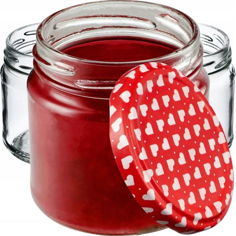 KADAX Kleine Einmachgläser 200 ml, Marmeladengläser mit Deckel, fi66 mm, Minigläser für Honig und Ge (1/5)