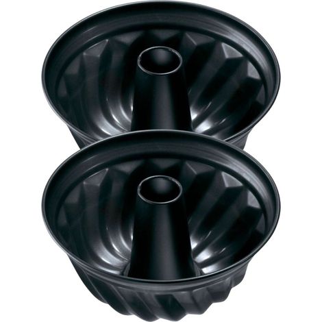 Lot de 2 moules à gâteaux 25/25/11,5 cm en acier Black mettallic Black mettallic Zenker Black mettallic (1/5)