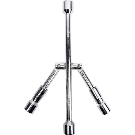 Clé à Écrou De Roue Pliable Voies Pour Voiture Outil De Réparation De Pneus Compact Et Pratique Facile à Transporter（17/19/21/23mm）