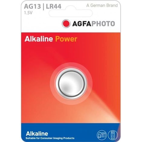 AGFAPHOTO 1 Pile bouton alcalines AG13 LR44 A76