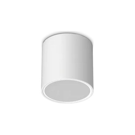 Ideal Lux Lampada da soffitto moderna TECHO 1 luce GU10 IP54 bianco metallo vetro