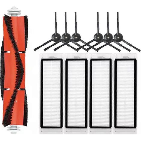 Compatible avec Xiaomi Mi 1S SDJQR01RR SDJQR02RR SDJQR03RR Roborock E2 E3 E4 E5 S4 S5 S50 S6 Max pièces accessoires brosse principale et latérale (1/5)