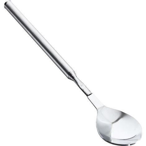Cuillère Extensible Cuillère À Mélanger Télescopique en Acier Inoxydable Cuillère À Mélanger en Métal Vaisselle De Barbecue Extensible pour Crème Glacée, Café, Jus, Thé (1/5)