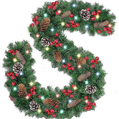 Guirlande lumineuse de 270 cm pour sapin de Noël, utilisable en intérieur et en extérieur, avec branches LED. Décoration de Noël idéale. (1/5)