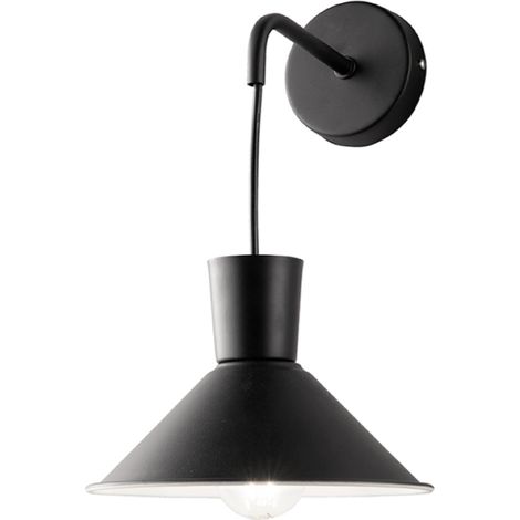 Applique D22 cm ELIO in metallo verniciato Nero (1/2)