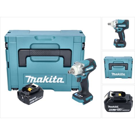 Llave de impacto sin cable Makita DTW 301 G1J 18 V 330 Nm 1/2" sin escobillas + 1x batería recargable 6,0 Ah + Makpac - sin cargador