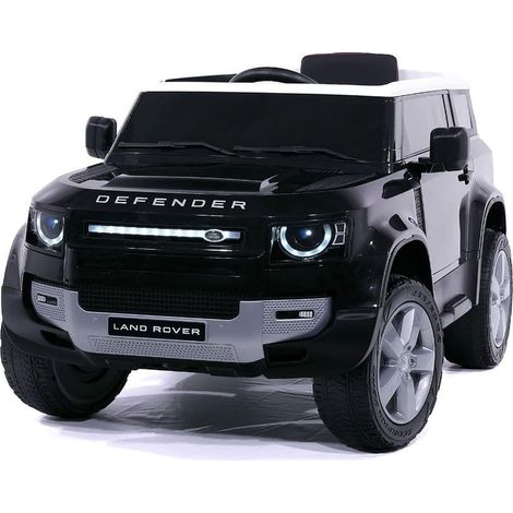 Macchina Elettrica per Bambini Licenza Ufficiale Land Rover Defender 12V 7Ah Nero