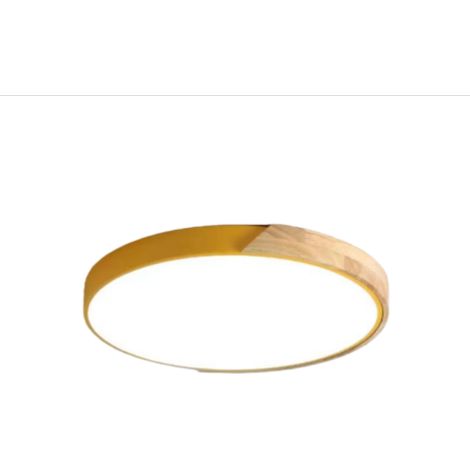 Plafonnier, lampe LED, convient pour jaune, chambre d'enfant, salon, rond, bureau chambre à coucher (1/5)