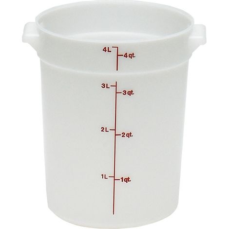 Boîte ronde - 20.8 x 20.8 cm - Blanc - Lot de 12 - Cambro
