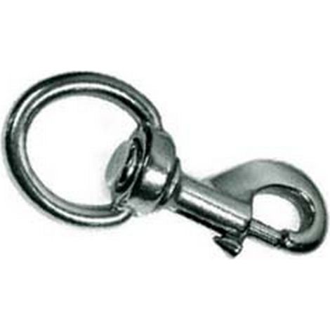 5PZ MOSCHETTONI REDINE CON GIRELLO IN OTTONE NICHELATO - mm.90 con asola da mm.