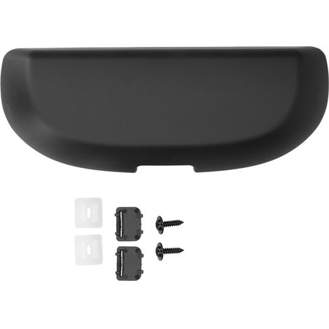 Ortviai Boîte de rangement pour lunettes automobile compatible Mercedes-Benz Classe A/B/C/E/GLK (Noir) – ABS + mousse (1/5)