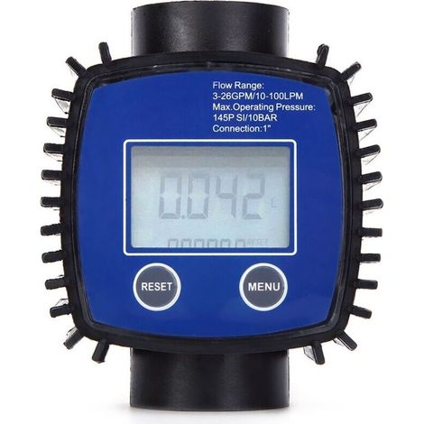 Débitmètre d'eau et diesel numérique haute précision – Plage de débit 5-120L/min – Filetage interne 1 pouce – Pression max 20 bar (1/5)