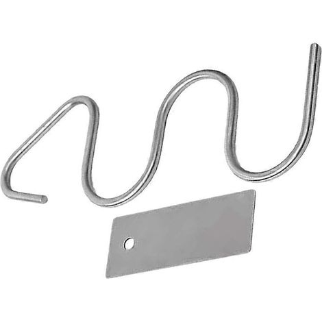 Outil mélangeur pour beurre de noix, tige de mélange en acier inoxydable, outil de cuisine, argent, 18,00 x 5,00 x 0,50 cm, 1 ensemble. (1/5)