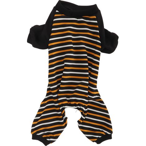 Pyjama rayé pour chien XL, doux flexible confortable et chaud, vêtement de nuit adapté aux chiots et chats pour usage quotidien (1/4)