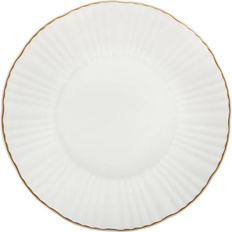 Lot de 6 Assiettes Creuses "Daphné" 20cm Blanc (1/4)