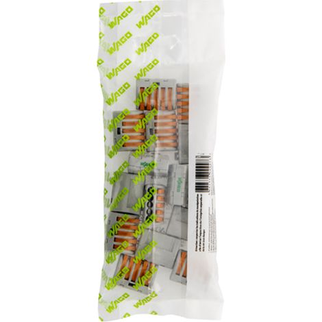 Sachet de 15 bornes de connexion automatique 5 entrées S222 (1/5)